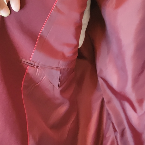 Men's Braveman Burgundy Blazer Jacket Size 40R/34W - Picture 9 of 10